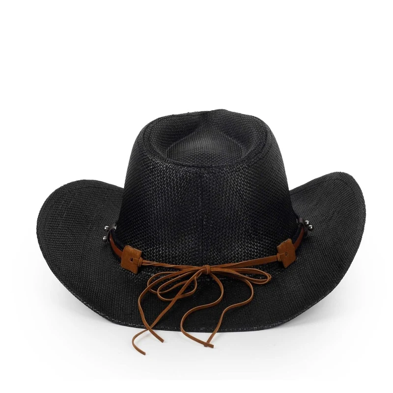 Black Deluxe Cowboy Hat for Adults