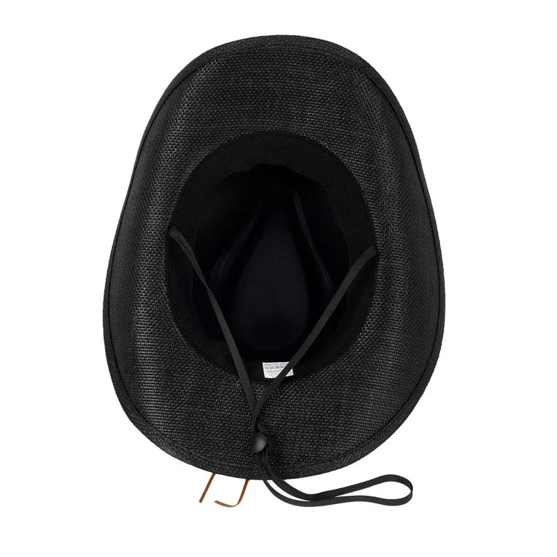 Black Deluxe Cowboy Hat for Adults