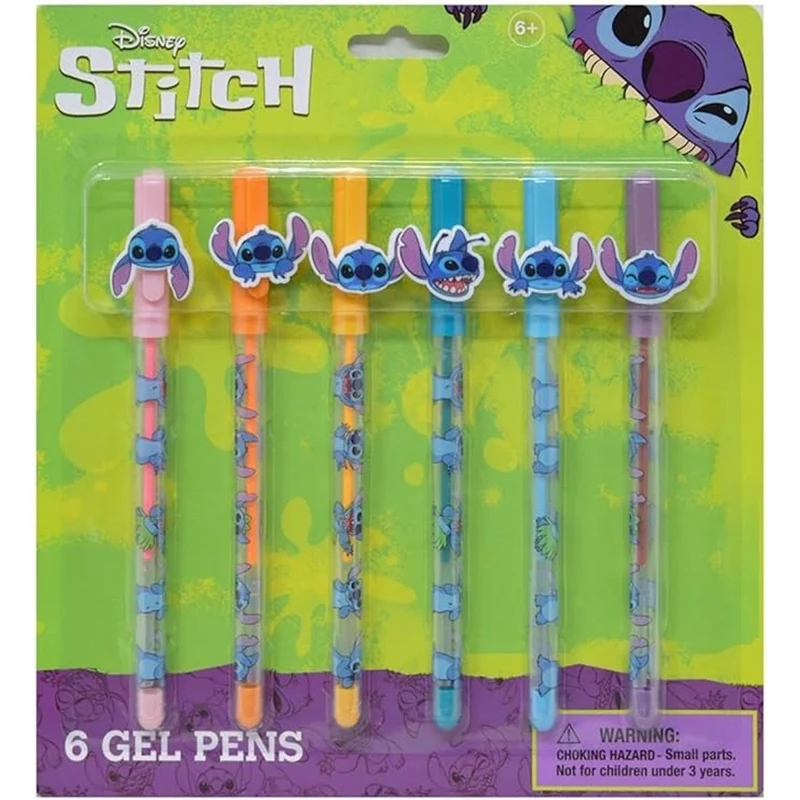 Disney Stitch Gel Pens, 6 Count