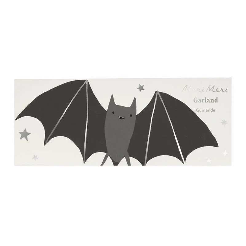Bat Paper Garland, 72 Inches, 1 Count