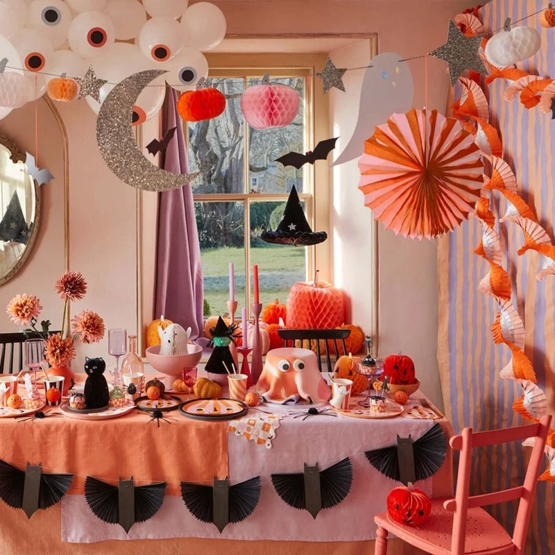 Bat Paper Garland, 72 Inches, 1 Count