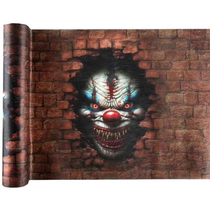 Killer Clown Table Runner, 196 Inches, 1 Count