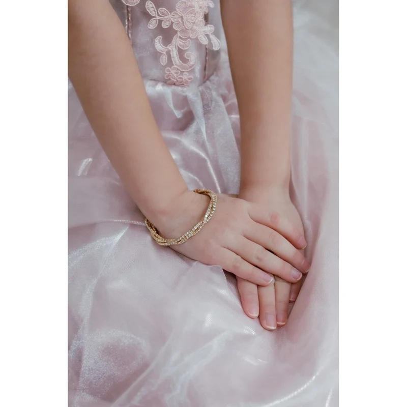 Boutique Diamante Twist Bracelet for Kids, 1 Count