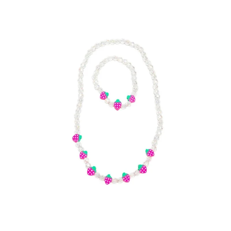 Berry Beautiful Necklace & Bracelet Set for Kids, 2 Count