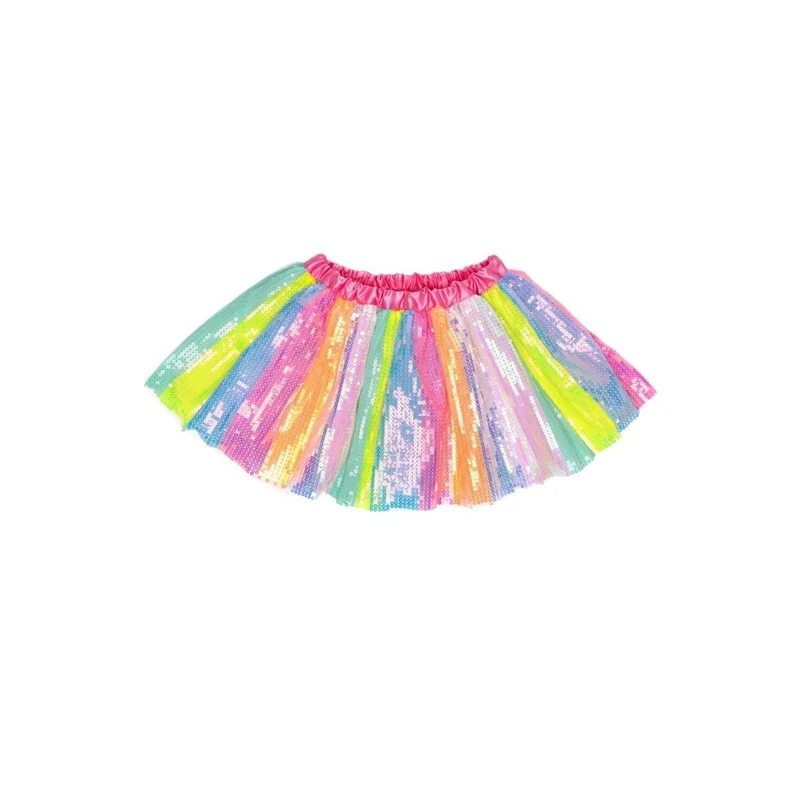Stripy Sequins Skirt for Kids