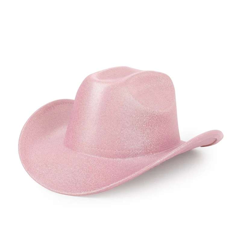 Pink Iridescent Cowgirl Hat for Adults