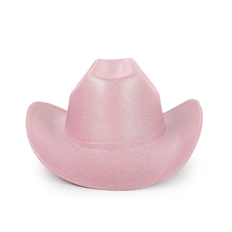 Pink Iridescent Cowgirl Hat for Adults