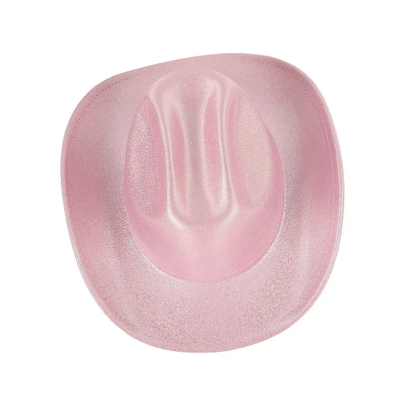 Pink Iridescent Cowgirl Hat for Adults