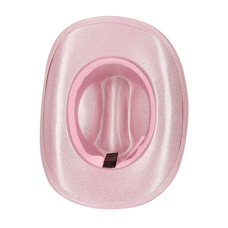 Pink Iridescent Cowgirl Hat for Adults