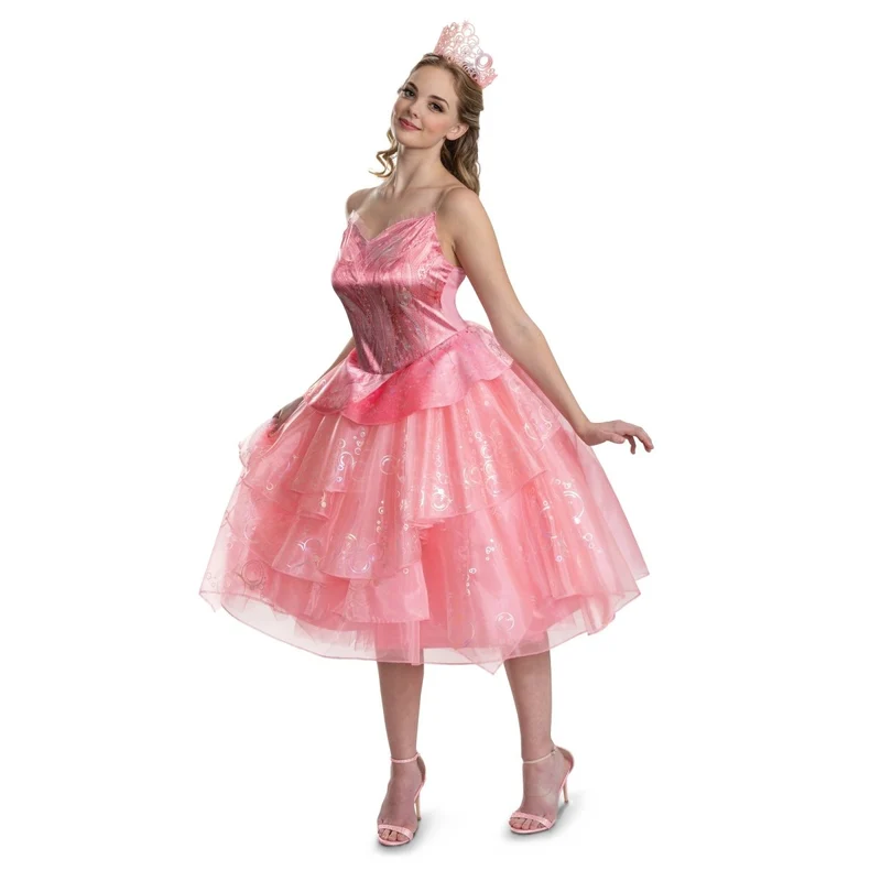 Wicked Glinda Deluxe Costume for Adults, Pink Dress