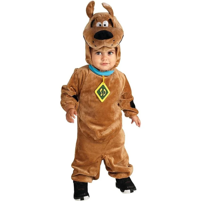 Scooby-Doo Costume for Toddlers, Brown Jumpsuit