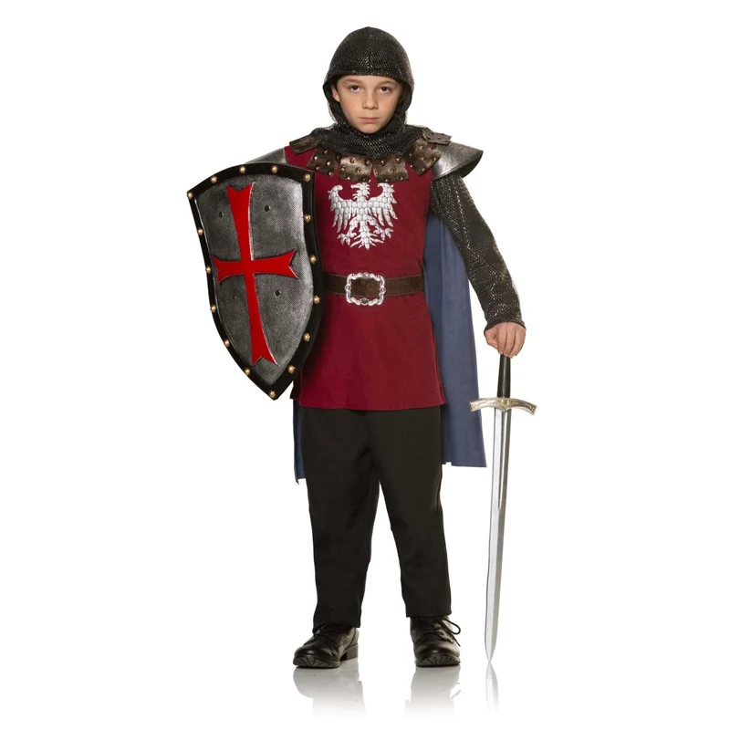 Kings Guard Costume for Kids, Red Tunic With Cape