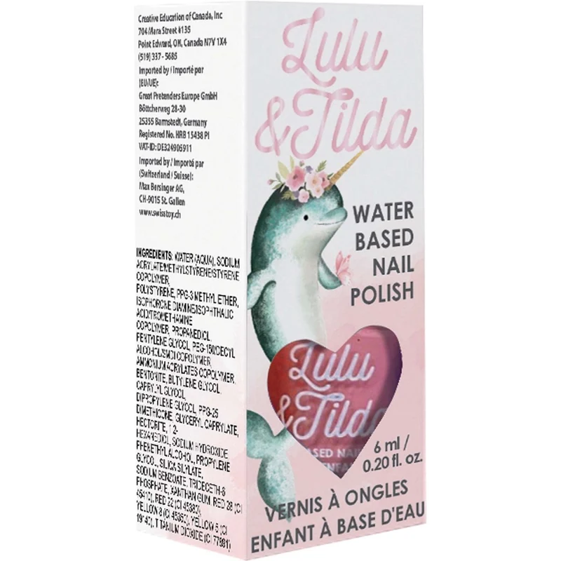Washable Nail Polish, Pink, 1 Count