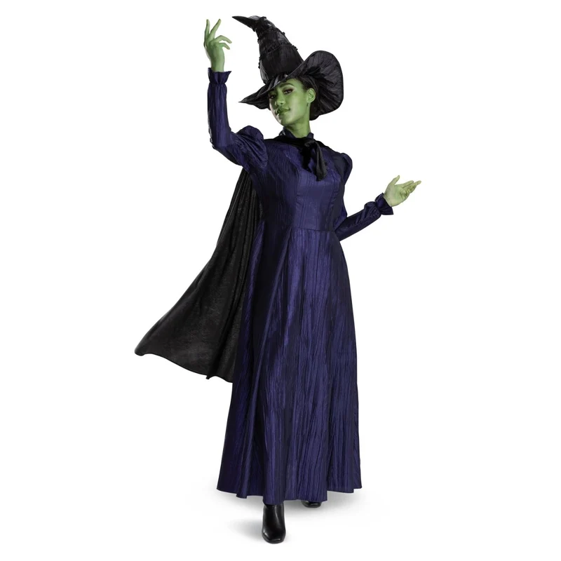 Wicked Elphaba Deluxe Costume for Adults, Purple Dress