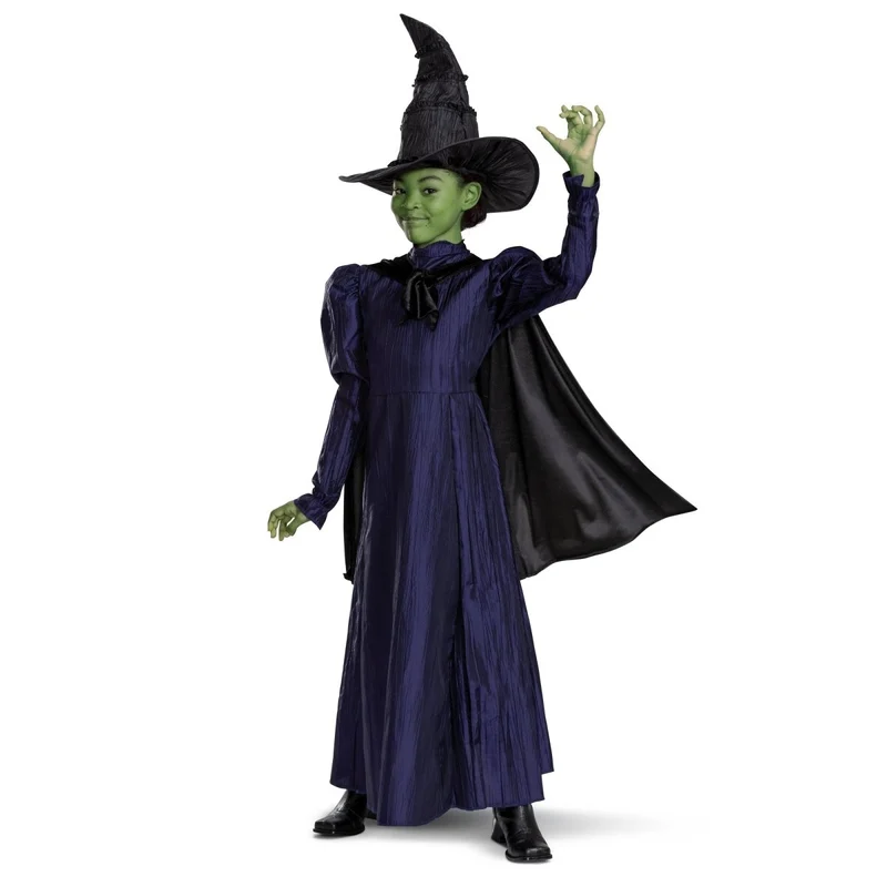 Wicked Elphaba Deluxe Costume for Kids, Purple Dress