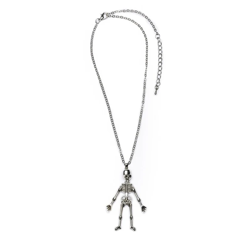 Spooky Scary Skeleton Necklace for Kids, 1 Count