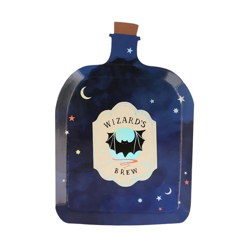 Making Magic Small Potion Bottle Shaped Dessert Paper Plates, 7 Inches, 8 Count