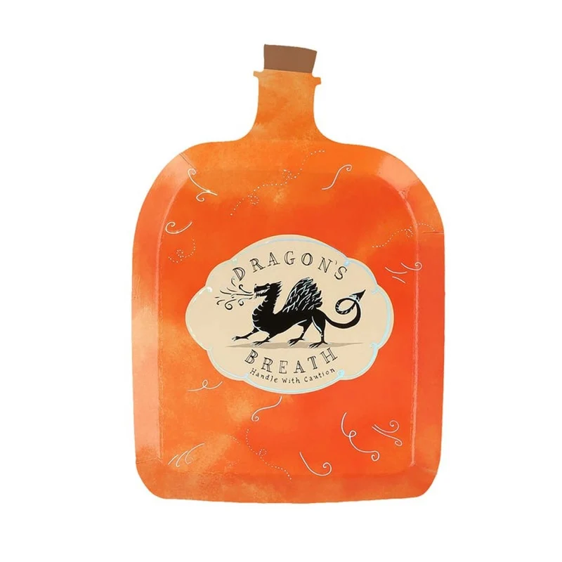 Making Magic Small Potion Bottle Shaped Dessert Paper Plates, 7 Inches, 8 Count
