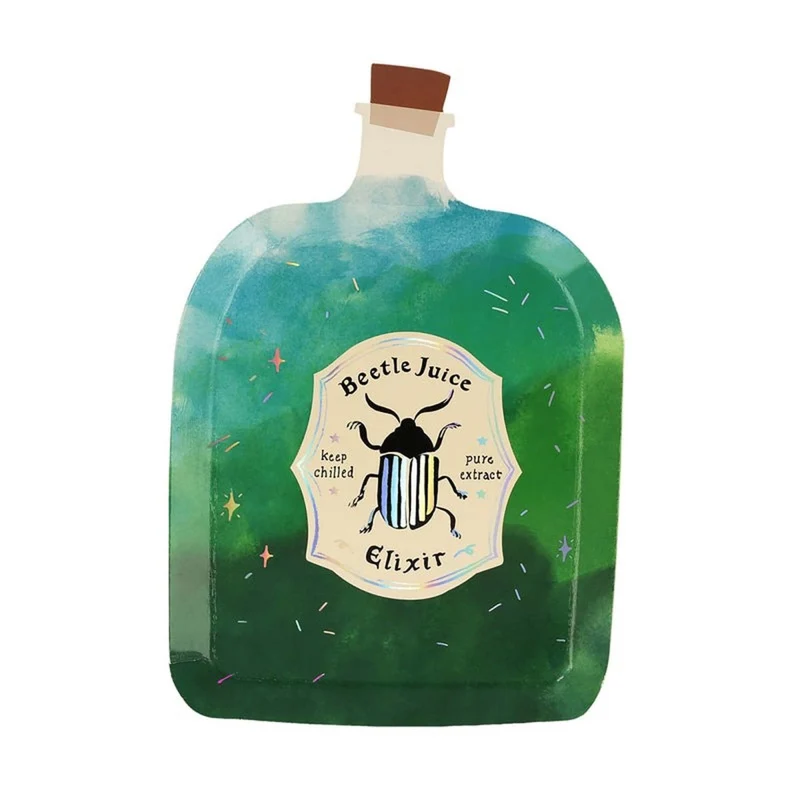 Making Magic Small Potion Bottle Shaped Dessert Paper Plates, 7 Inches, 8 Count