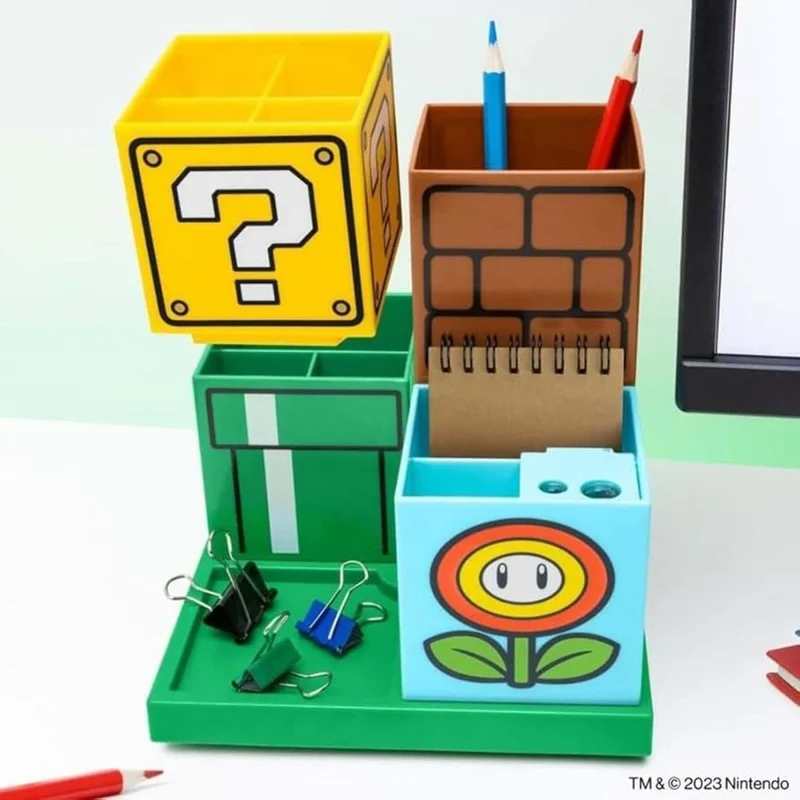 Super Mario Bros Desktop Organizer, Nintendo, 1 Count