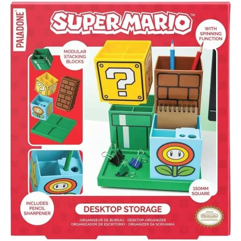 Super Mario Bros Desktop Organizer, Nintendo, 1 Count