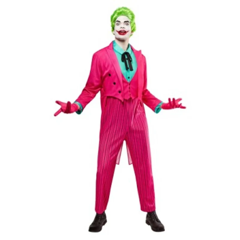 Batman The Joker Deluxe Costume for Adults, Pink Jumpsuit