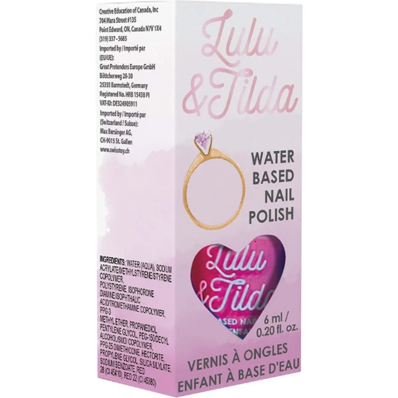 Washable Nail Polish, Fuchsia, 1 Count
