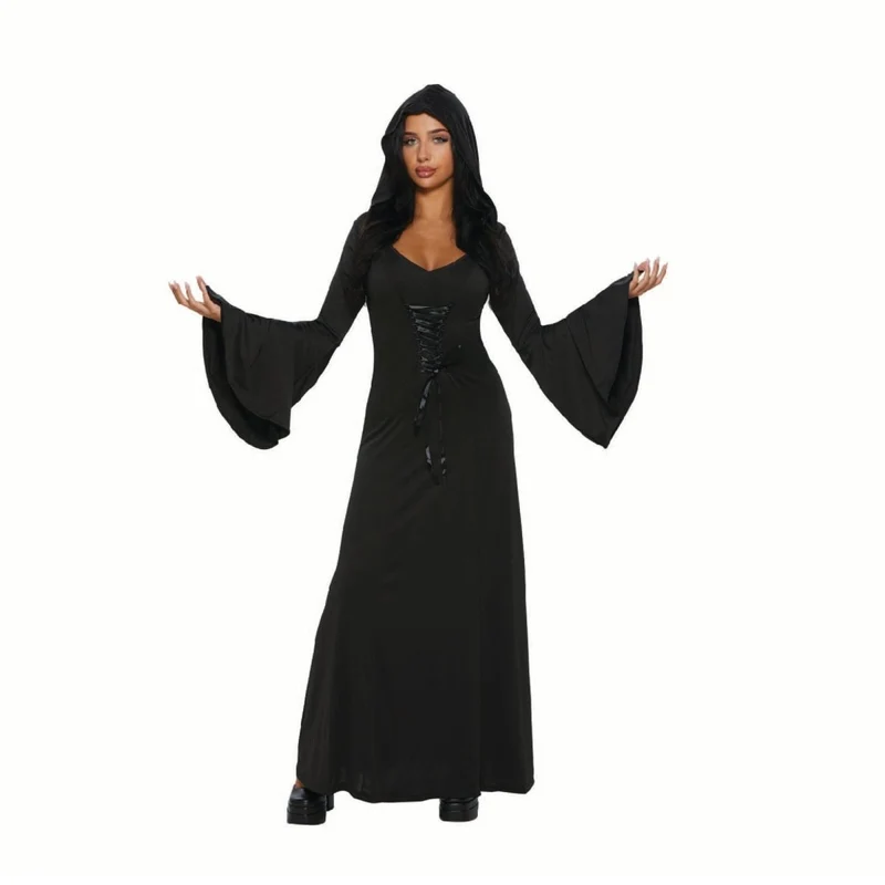 Princess of Darkness Plus Size Costume for Adults, Black Dress