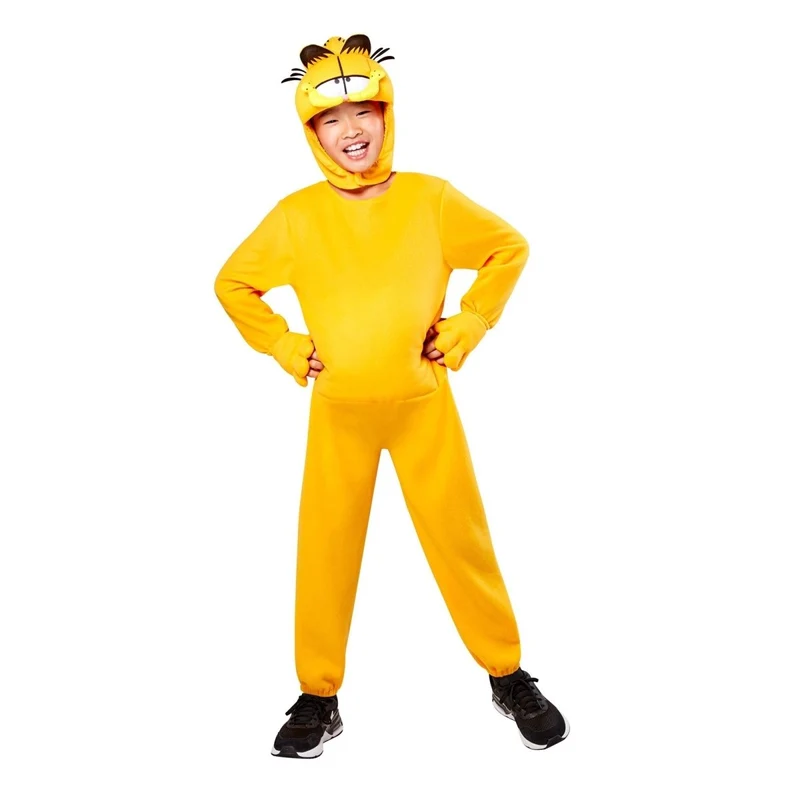 Garfield Costume for Kids, Orange Jumpsuit