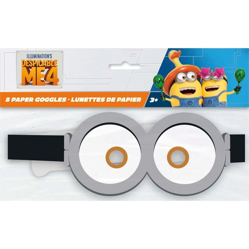 Despicable Me 4 Paper Goggles, 8 Count