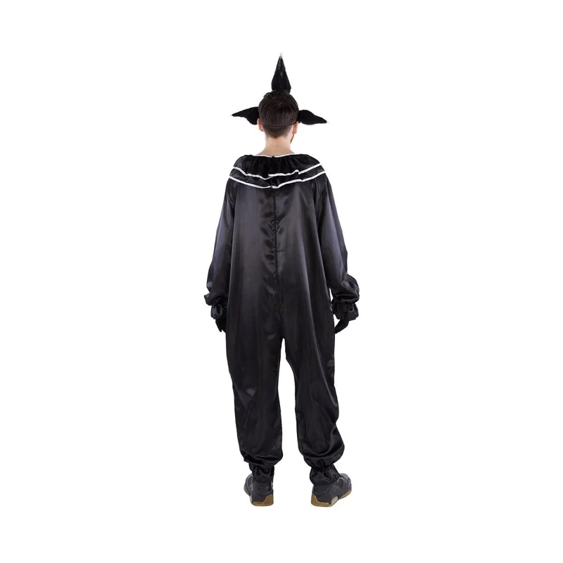 Creepy Clown Costume for Kids, Jumpsuit and Mask