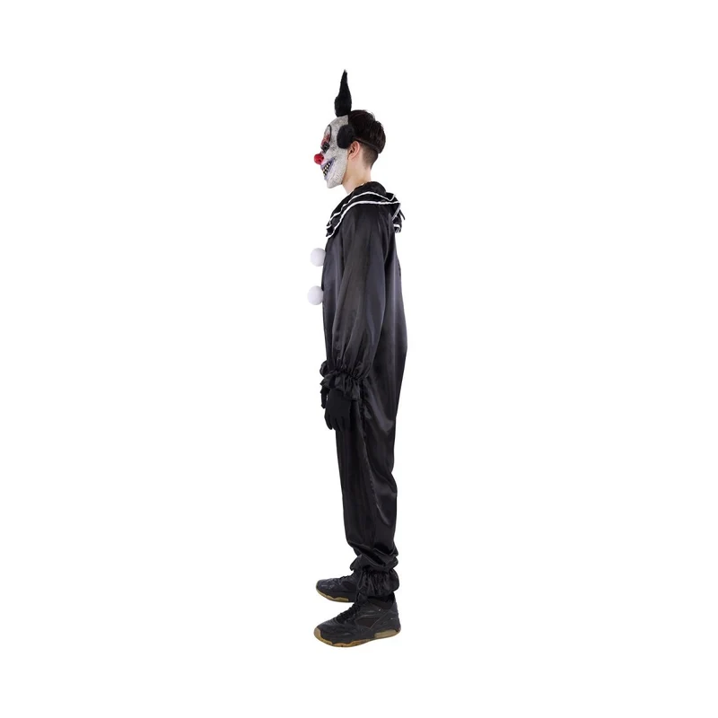 Creepy Clown Plus Size Costume for Adults, Jumpsuit and Mask
