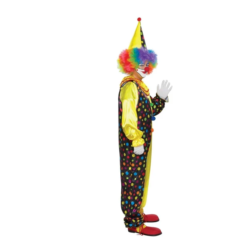 Clown Costume for Adults, Jumpsuit and Hat