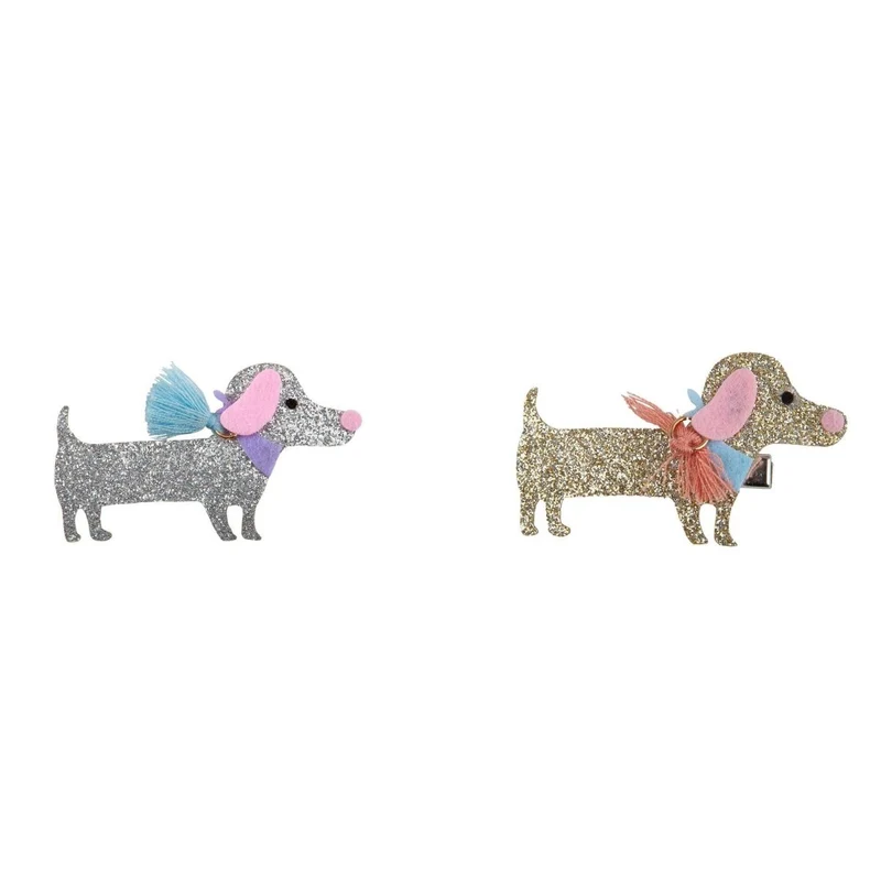 Boutique Dachshund Doggy Hairclip for kids, assortment, 1 count