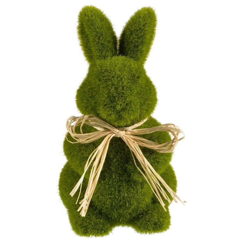 Green Moss Standing Easter Bunny Decoration