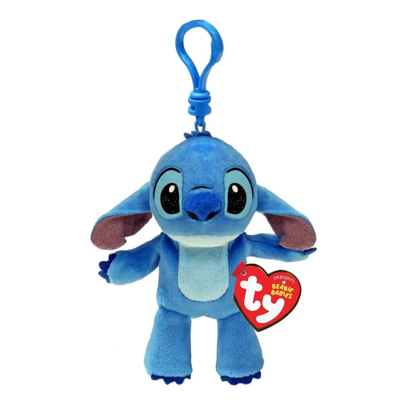 Disney TY Beanie Boos Plush with Clip, Stitch, 5 Inches, 1 Count