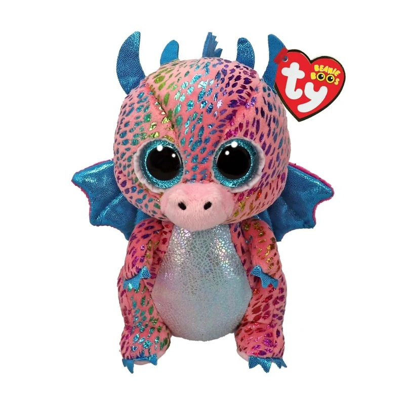 TY Beanie Boos Dragon Plush, Flint, 6 Inches, 1 Count