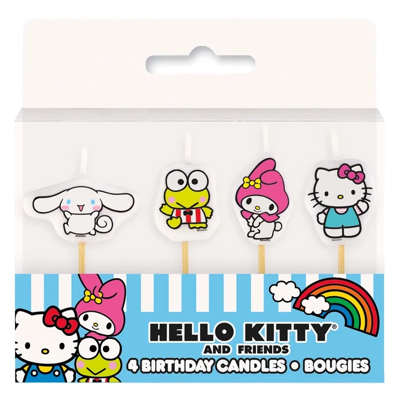 Hello Kitty and Friends Birthday Pick Candles, 4 Count