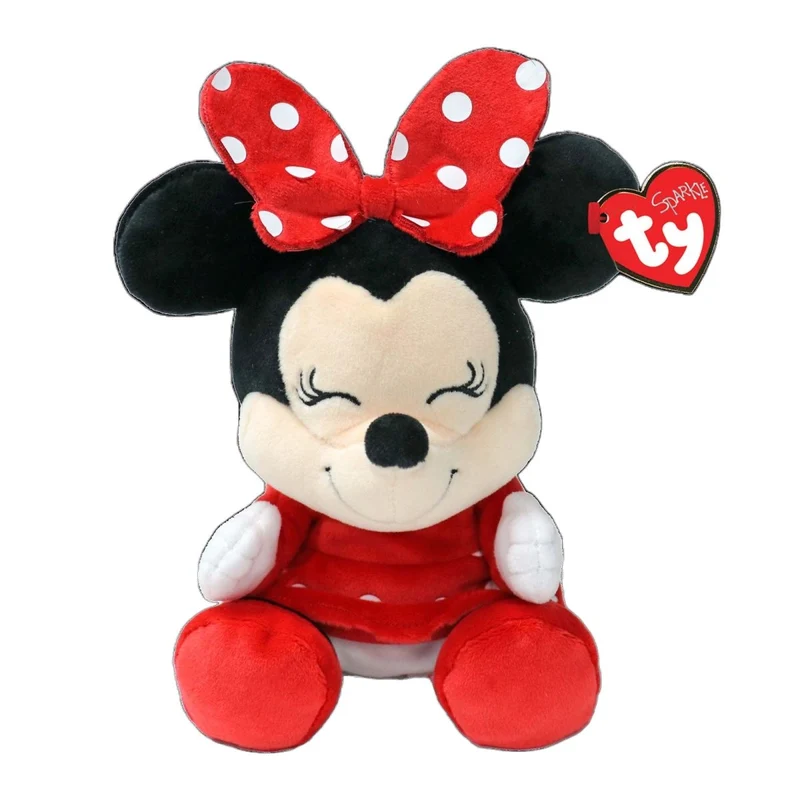 TY Disney Soft Plush, Minnie Mouse, 8 Inches, 1 Count