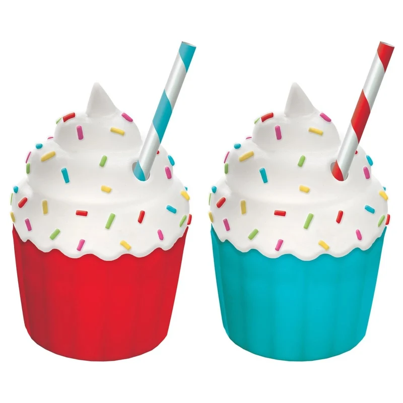 Cupcake Shaped Favor Cups, 7 oz, Assortment, 1 Count