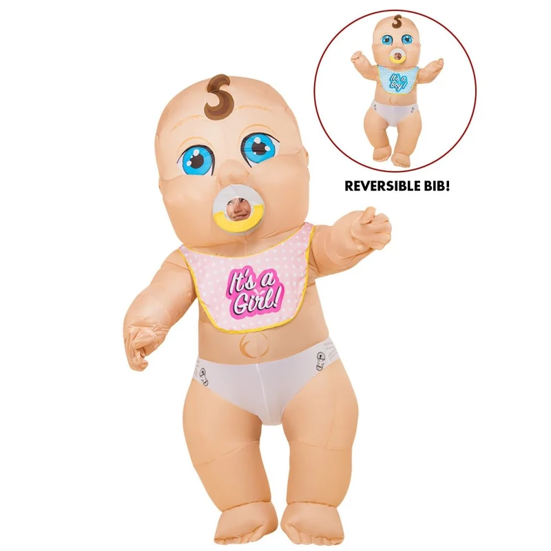 Inflatable Unisex Baby Costume for Adults, Gender Reveal