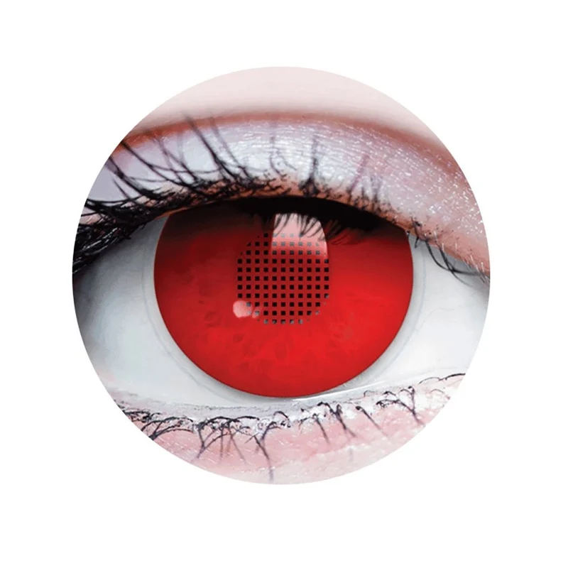PRIMAL® X-Ray - Red Coloured Contact Lenses, 3 Month Usage