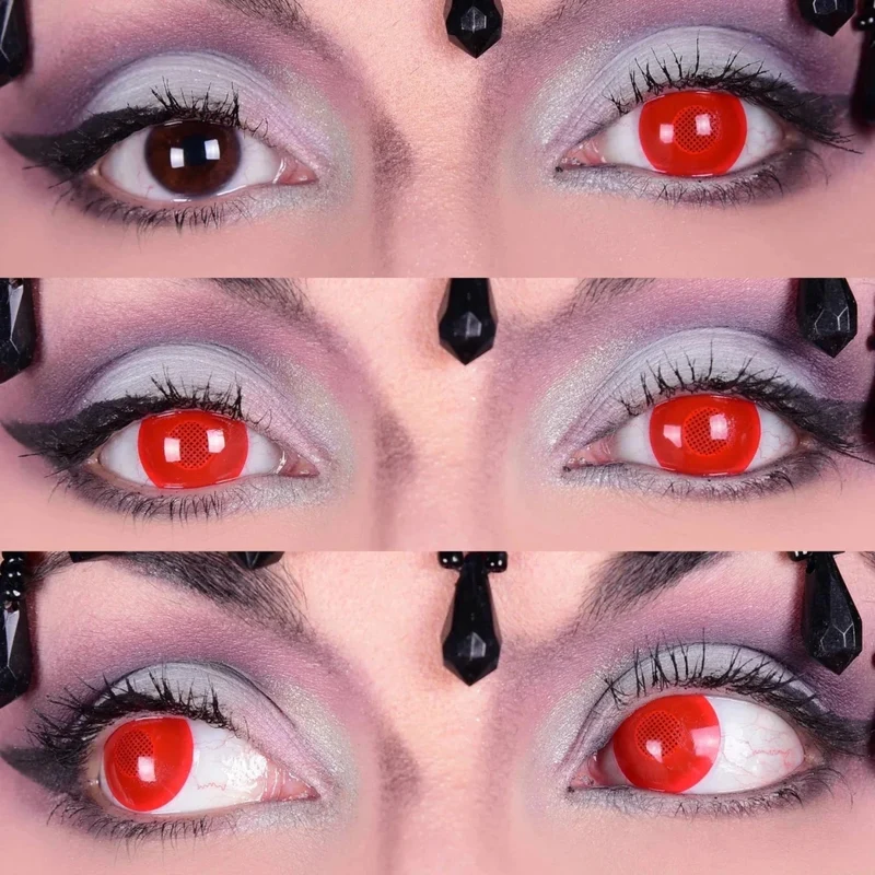 PRIMAL® X-Ray - Red Coloured Contact Lenses, 3 Month Usage