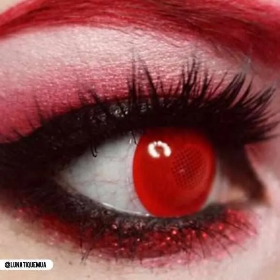 PRIMAL® X-Ray - Red Coloured Contact Lenses, 3 Month Usage