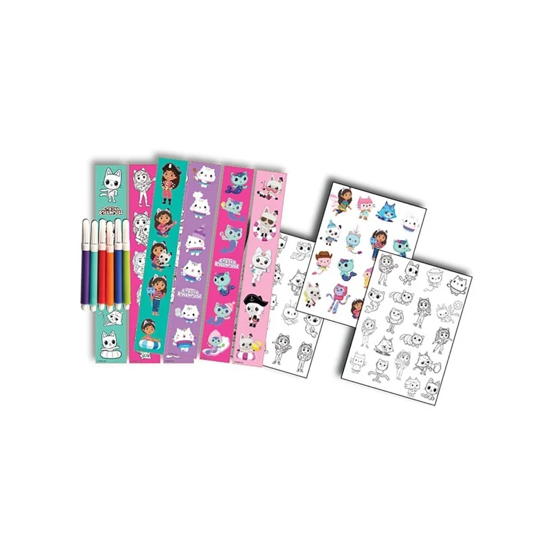 Gabby's Dollhouse Tattoos and Sticker Set, 1 Count