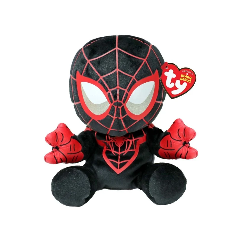 TY Marvel Soft Plush, Miles Morales, 8 Inches, 1 Count