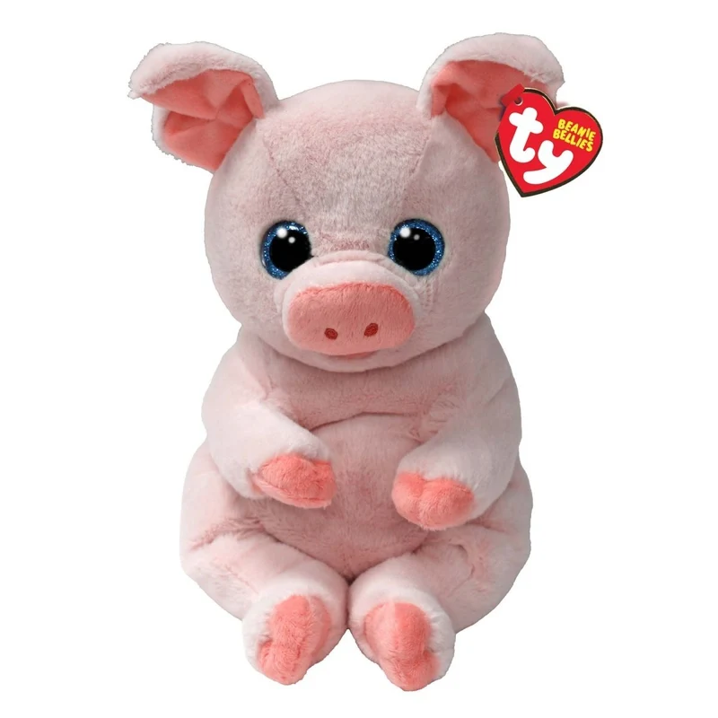 TY Beanie Bellies Pig Plush, Penelope, 8 Inches, 1 Count