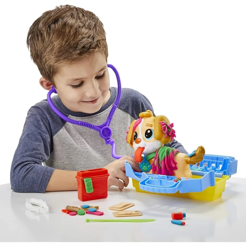 Play-Doh Care 'n Carry Vet Playset with Toy Dog, 1 Count