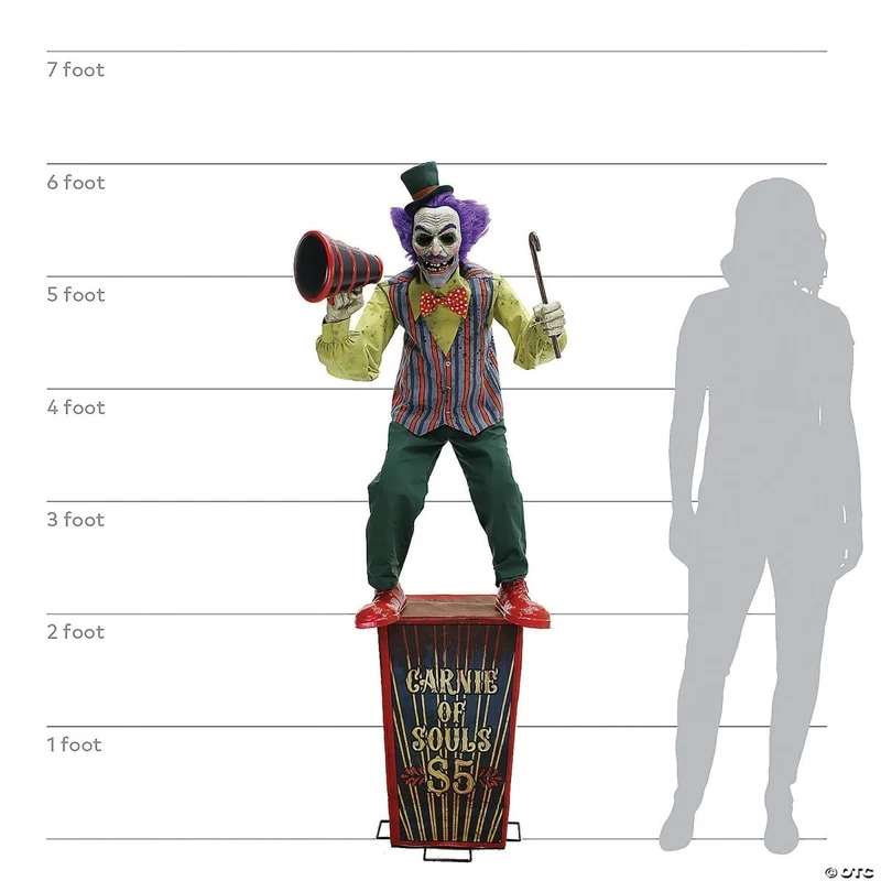 Servo Carnival Barker Animatronic, 72 Inches, 1 Count