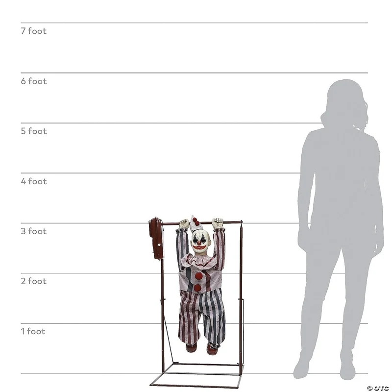 Animated Tumbling Clown Doll, 36 Inches, 1 Count